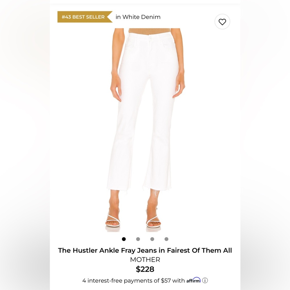 MOTHER White Jeans